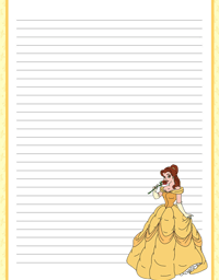 Belle rose stationery