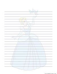 Cinderella, birds stationery