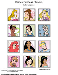 Disney Princess stickers