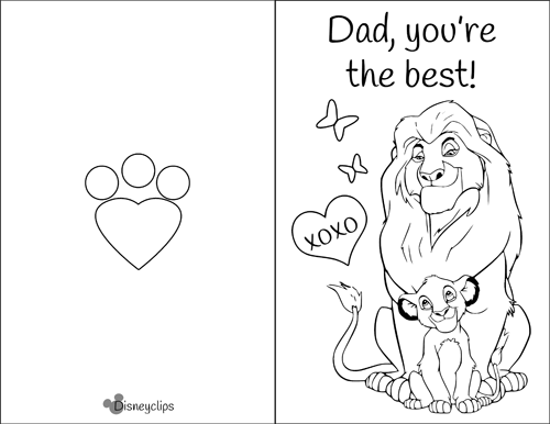 Printable Father's Day card