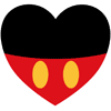 Mickey Mouse heart icon