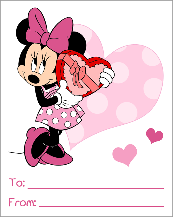 Free Printable Minnie Mouse Valentine Cards