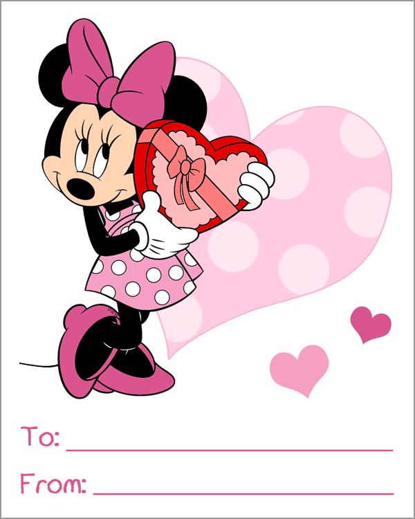 Free Disney Valentines Day Card Printables