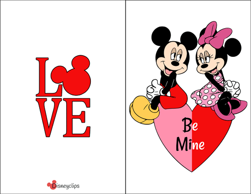 Printable Be Mine Valentine's Day card
